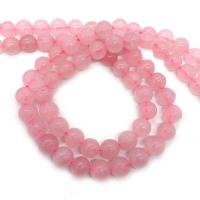 Natürliche Rosenquarz Perlen, rund, DIY & verschiedene Größen vorhanden, Rosa, Länge:ca. 14.96 , verkauft von Strang