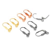 Stainless Steel Lever Back Earring Component, 304 Stainless Steel, Galvanic plating, fashion jewelry & DIY & Unisex & machine polishing Approx 1.7mm 
