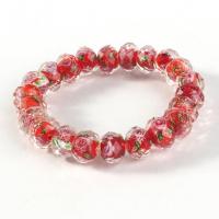Glass Jewelry Beads Bracelets, Glass Beads, fashion jewelry & radiation protection & for woman & faceted & inner flower Approx 