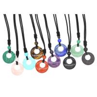 Gemstone Necklaces, with Nylon Cord, fashion jewelry & Unisex Approx 26 Inch 