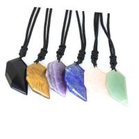 Gemstone Necklaces, with Nylon Cord, fashion jewelry & Unisex Approx 24 Inch 