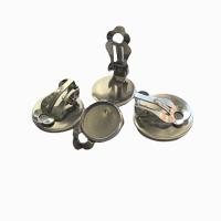 Stainless Steel Lever Back Earring Component, 304 Stainless Steel, Round, Vacuum Plating, DIY antique bronze color 