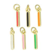Letter Brass Pendants, Letter I, gold color plated, fashion jewelry & DIY & enamel Approx 2mm 