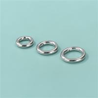 Sterling Silver Spring Ring Clasp, 925 Sterling Silver, Donut, platinum plated, DIY 