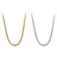Mode Edelstahl Halskette Kette, 304 Edelstahl Kette, Vakuumbeschichtung, keine, Länge:ca. 21 ZollInch, verkauft von PC