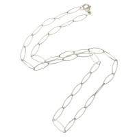 Mode Edelstahl Halskette Kette, 304 Edelstahl Kette, originale Farbe, Länge:ca. 20 ZollInch, verkauft von PC