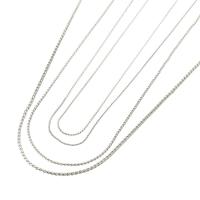 Cadena del collar de acero inoxidable, 304 cadenas de acero inoxidable, diverso tamaño para la opción, color original, Vendido por UD