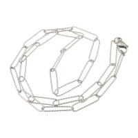 Cadena del collar de acero inoxidable, 304 cadenas de acero inoxidable, color original, longitud:aproximado 20.5 Inch, Vendido por UD