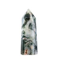 Moss Agate Point Decoration, green 