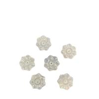 White Lip Shell Beads, Flower, polished, DIY, white, 20mm 