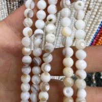 Perles en coquille naturel, coquille d'eau douce, Rond, DIY, plus de couleurs à choisir Environ 40 cm, Vendu par brin