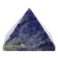содалит Пирамида украшения, пирамида, полированный, разный размер для выбора, голубой, продается PC