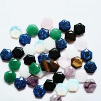 Gemstone Jewelry Pendant, Natural Stone, Hexagon & Unisex 