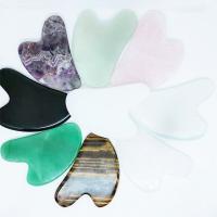 Природный камень Соскоб пластина, Сердце, полированный, различные материалы для выбора, Много цветов для выбора продается PC