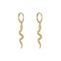 Huggie Hoop Drop Earring, alliage de zinc, serpent, Placage, bijoux de mode & pour femme, plus de couleurs à choisir, 42mm, Vendu par paire