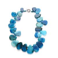 Agate Necklace, with Zinc Alloy, zinc alloy spring ring clasp, Unisex 18-45mm cm 