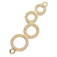 Cubic Zirconia Micro Pave Brass Connector, micro pave cubic zirconia 