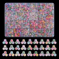 Acryl Alphabet Perlen, Modeschmuck & DIY, gemischte Farben, 190x135x18.5mm, 1200PCs/Box, verkauft von Box