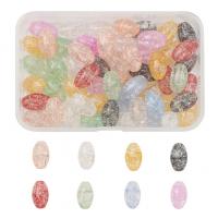 Knistern Glasperlen, Glas, Modeschmuck & DIY, gemischte Farben, 85x55x26mm, 80PCs/Box, verkauft von Box
