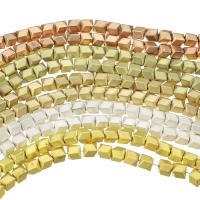 Las Perlas De Hematites Sin Magnético, Hematite, Bricolaje, más colores para la opción, 6x6x6mm, longitud:aproximado 17 Inch, Vendido por Sarta