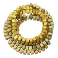 Nicht magnetische Hämatit Perlen, Quadrat, DIY, keine, 6x6x6mm, Länge:ca. 14 ZollInch, verkauft von Strang