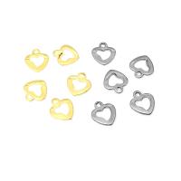 Stainless Steel Heart Pendants, 304 Stainless Steel, Galvanic plating, DIY & Unisex & machine polishing & hollow Approx 1.5mm 
