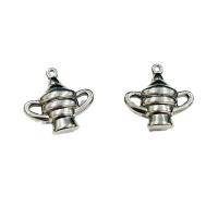 Stainless Steel Pendants, 304 Stainless Steel, Teapot, silver color 