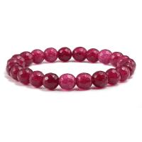 Gemstone Bracelets, Natural Stone, Round, anoint & Unisex & faceted 8mm Approx 19 cm [