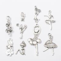 Character Shaped Zinc Alloy Pendants, antique silver color plated, fashion jewelry & DIY Approx 