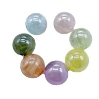 Perles acryliques lustres, Acrylique, Rond, Placage, DIY, plus de couleurs à choisir, 16mm, Environ Vendu par sac