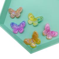 Perles acryliques plaquée, Acrylique, papillon, Placage, DIY, plus de couleurs à choisir Environ Vendu par sac