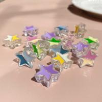 Deux couleures perles acryliques, Acrylique, étoile, DIY & émail, plus de couleurs à choisir Environ Vendu par sac