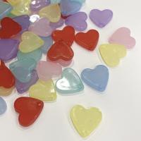 Acrylic Jewelry Pendant, Heart, injection moulding, DIY Approx 