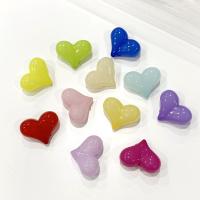 Glänzende Acrylperlen, Acryl, Herz, Spritzgießen, DIY, keine, 17x22mm, ca. 260PCs/Tasche, verkauft von Tasche