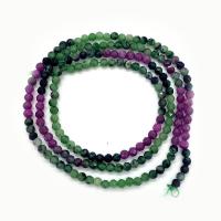 Ruby in Zoisite Beads, Round, DIY & faceted, mixed colors Approx 14.96 Inch 