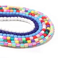Rondelle Polymer Clay Beads, argile de polymère, DIY, plus de couleurs à choisir Environ 15.75 pouce, Vendu par brin