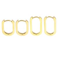 Stainless Steel Huggie Hoop Earring, 304 Stainless Steel, Vacuum Plating & for woman, golden 