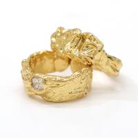 Палец кольцо-латунь, Латунь, плакирован золотом, ювелирные изделия моды & Мужская & разные стили для выбора, продается PC