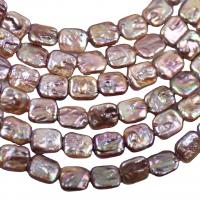 Baroque Cultured Freshwater Pearl Beads, Square & DIY, purple Approx 38 cm, 22- 