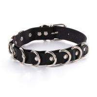 PU Leather Collar, with 304 Stainless Steel & Zinc Alloy, for woman 25mm cm 