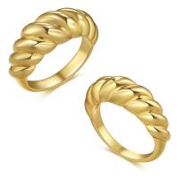 Brass Finger Ring, for woman, golden, 17mm 