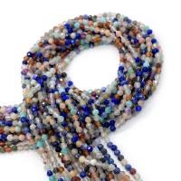 Mixed Gemstone Beads, Natural Stone, Round, DIY & faceted, multi-colored Approx 14.96 Inch 