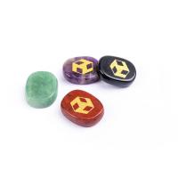 Драгоценный камень украшения, Полудрагоценный камень, эллипс, покрыт лаком, различные материалы для выбора, Много цветов для выбора продается PC