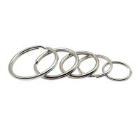 Stainless Steel Key Split Ring, 304 Stainless Steel, Round, polished, DIY & Unisex original color 