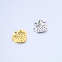 Stainless Steel Heart Pendants, 304 Stainless Steel, Vacuum Ion Plating, fashion jewelry & DIY 