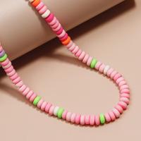 Rondelle Polymer Clay Beads, argile de polymère, abaque, bijoux de mode & DIY Environ Vendu par brin