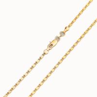 Brass Cable Link Necklace Chain, Stick, plated & Unisex 2mm 