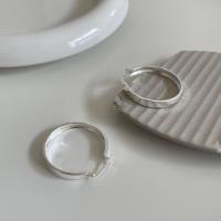 Sterling Silber Hoop Ohrringe, 925er Sterling Silber, Kreisring, verschiedene Größen vorhanden & für Frau, Silberfarbe, verkauft von Paar