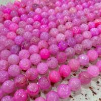 Natural Dragon Veins Agate Beads, Round, DIY, pink Approx 38 cm 