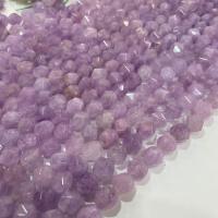 Natural Amethyst Beads, Star Cut Faceted & DIY, purple Approx 38 cm 